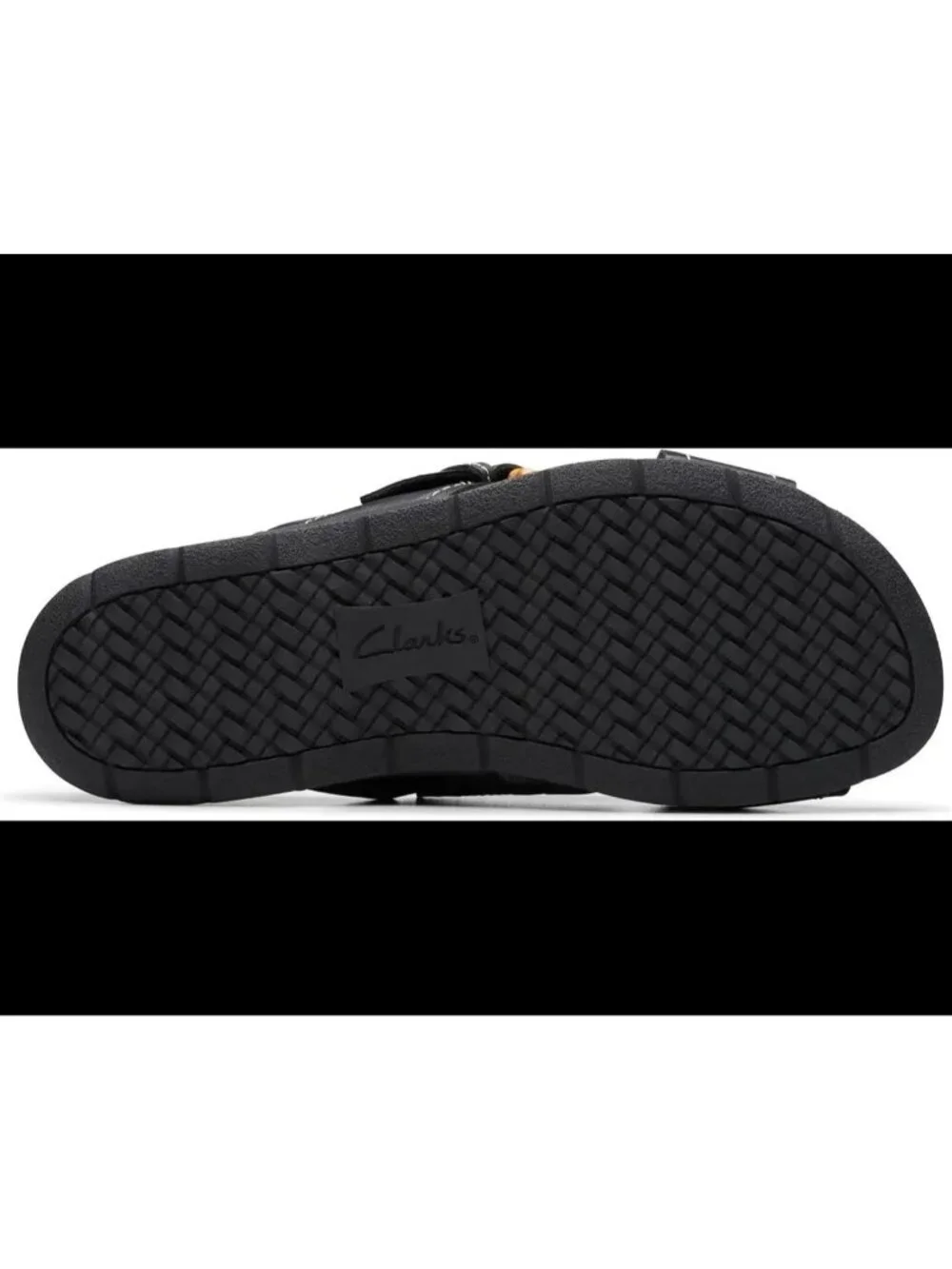 Clarks Reileigh Bay Sandals Women's 7.5W Black Brown Leather Slip On Shoes - Picture 5 of 6